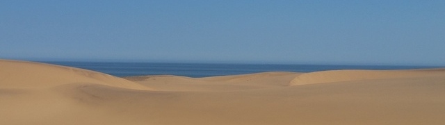 Namibia: Dunes of the Namib near Swakopmund with the Atlantic Ocean