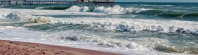 Namibia: Seebrücke und Atlantik bei Swakopmund